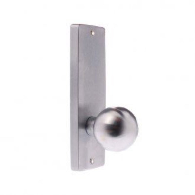 Lockwood 1905 Square End Plate With 20 Knob Satin Brass 1905/20SB - primehardware