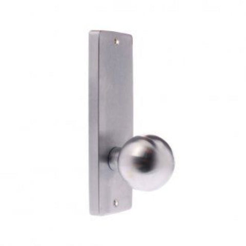 Lockwood 1905 Square End Plate With 20 Knob Satin Brass 1905/20SB - primehardware