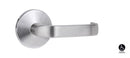 Lockwood 1360 Series 74 Lever on Round Rose Full Set Satin Chrome 1360/1361/74SC - primehardware