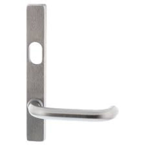 Lockwood 4601 Square End Plate With Cylinder Hole & 70 Lever Satin Brass 4601/70SB - primehardware