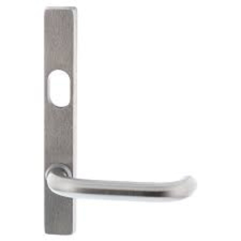 Lockwood 4601 Square End Plate With Cylinder Hole & 70 Lever Satin Brass 4601/70SB - primehardware