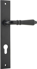 Iver Sarlat Lever Door Handle On Rectangular Backplate - primehardware