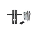 Iver Sarlat Lever Door Handle On Rectangular Backplate - primehardware