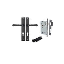Iver Sarlat Lever Door Handle On Rectangular Backplate - primehardware
