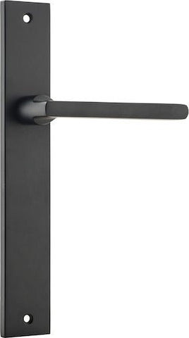 Iver Baltimore Door Lever Handle On Rectangular Backplate - primehardware
