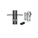 Iver Baltimore Door Lever Handle On Rectangular Backplate - primehardware