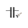 Iver Baltimore Door Lever Handle On Rectangular Backplate - primehardware