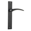 Iver Oxford Door Lever Handle On Rectangular Backplate - primehardware