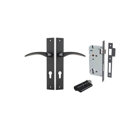 Iver Oxford Door Lever Handle On Rectangular Backplate - primehardware