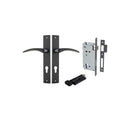Iver Oxford Door Lever Handle On Rectangular Backplate - primehardware