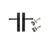 Iver Verona Door Lever Handle On Rectangular Backplate - primehardware