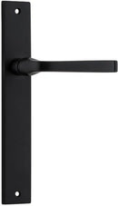 IVER Annecy Door Lever Handle On Rectangular Backplate | Passage Lever Set Only | 9 Finishes - Matt Black