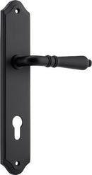 Iver Sarlat Lever Door Handle On Shouldered Backplate - primehardware