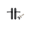 Iver Sarlat Lever Door Handle On Shouldered Backplate - primehardware