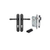 Iver Sarlat Lever Door Handle On Oval Backplate - primehardware