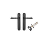 Iver Sarlat Lever Door Handle On Oval Backplate - primehardware