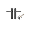 Iver Baltimore Door Lever Handle On Oval Backplate - primehardware