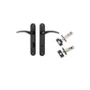 Iver Oxford Door Lever Handle On Oval Backplate - primehardware