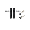 Iver Verona Door Lever Handle On Oval Backplate - primehardware