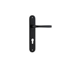 Iver Annecy Solid Brass Door Lever on Oval Backplate | Entrance Kit (Key/Key) | 9 Finishes - lifestyle