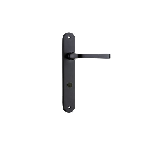 Iver Annecy Solid Brass Door Lever on Oval Backplate | Passage Kit | 9 Finishes - lifestyle