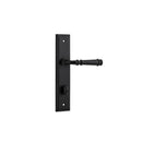 IVER Verona Door Lever Handle On Stepped Backplate | Privacy Lever Set Only | 9 Finishes - Matt Black