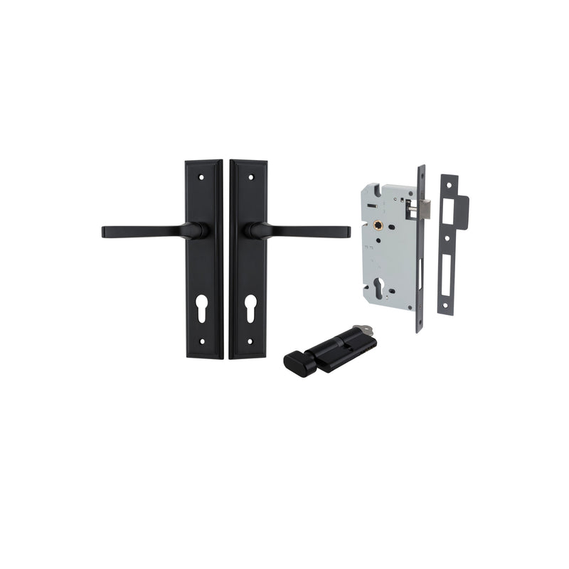 IVER ANNECY DOOR LEVER HANDLE ON STEPPED BACKPLATE - CUSTOMISE TO YOUR NEEDS