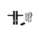 Iver Bronte Door Lever Handle On Rectangular Backplate - primehardware