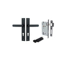 Iver Bronte Door Lever Handle On Rectangular Backplate - primehardware