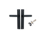 Iver Bronte Door Lever Handle On Rectangular Backplate - primehardware