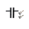 Iver Bronte Door Lever Handle On Rectangular Backplate - primehardware