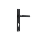 IVER Brunswick Door Lever Handle On Rectangular Backplate | Entrance Lever Set Only | 6 Finishes - Matt Black