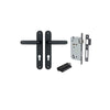 Iver Bronte Door Lever Handle On Oval Backplate - primehardware