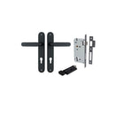 Iver Bronte Door Lever Handle On Oval Backplate - primehardware