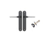 Iver Como Door Lever Handle On Oval Backplate - primehardware