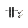 Iver Sarlat Door Lever Handle On Chamfered Backplate - primehardware