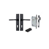 Iver Annecy Door Lever Handle On Chamfered Backplate - primehardware