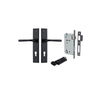 Iver Annecy Door Lever Handle On Chamfered Backplate - primehardware