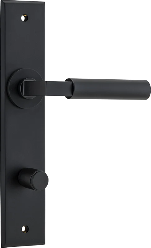 IVER BERLIN DOOR LEVER HANDLE ON CHAMFERED RECTANGULAR BACKPLATE - CUSTOMISE TO YOUR NEEDS