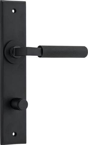 Iver Brunswick Door Lever Handle On Chamfered Backplate - primehardware