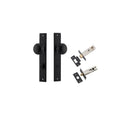IVER Paddington Door Knob On Rectangular Backplate | Separate Privacy Kit | 9 Finishes - Matt Black