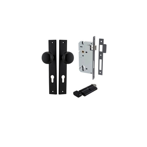 Iver Cambridge Door Knob On Rectangular Backplate - primehardware