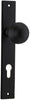 Iver Guildford Door Knob On Rectangular Backplate - primehardware