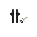 IVER Guildford Door Knob On Rectangular Backplate | Passage Kit | 9 Finishes - Matt Black