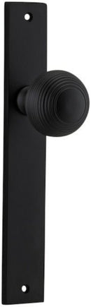 Iver Guildford Door Knob On Rectangular Backplate - primehardware
