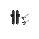 IVER Paddington Door Knob On Shouldered Backplate | Separate Privacy Kit | 9 Finishes - Matt Black