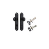Iver Paddington Door Knob On Shouldered Backplate - primehardware