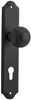 Iver Guildford Door Knob On Shouldered Backplate - primehardware