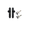 Iver Guildford Door Knob On Shouldered Backplate - primehardware