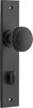 Iver Paddington Door Knob On Chamfered Backplate - primehardware